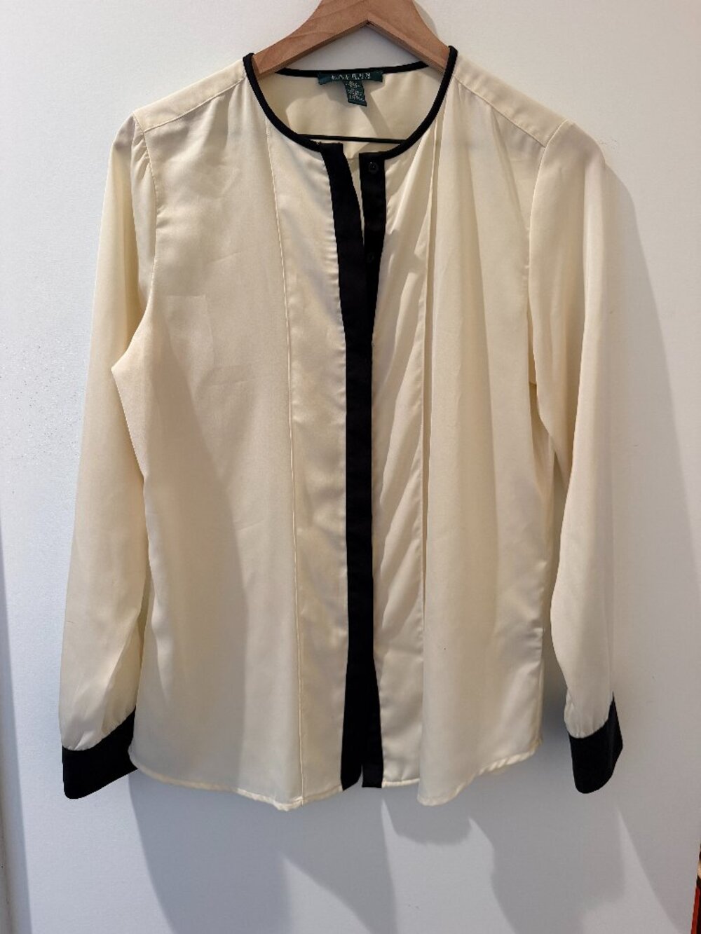 Lauren by Ralph Lauren tuxedo blouse
